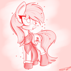 Size: 4000x4000 | Tagged: safe, artist:ser-p, imported from derpibooru, roseluck, pony, absurd resolution, clothes, monochrome, scarf, solo