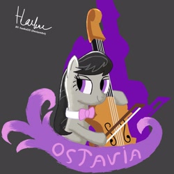 Size: 1600x1600 | Tagged: safe, artist:haekal20, imported from derpibooru, octavia melody, earth pony, pony, cello, music, musical instrument, solo