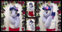 Size: 3405x1754 | Tagged: safe, artist:peruserofpieces, imported from derpibooru, twilight sparkle, alicorn, pony, christmas, christmas stocking, cute, female, garland, holiday, holly, looking at you, mare, peruserofpieces is trying to murder us, smiling, smiling at you, solo, twiabetes, twilight sparkle (alicorn)