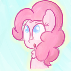 Size: 912x912 | Tagged: safe, artist:mr-degration, imported from derpibooru, pinkie pie, earth pony, pony, bust, chest fluff, female, solo