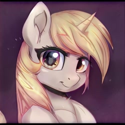 Size: 1024x1024 | Tagged: safe, artist:thisponydoesnotexist, imported from derpibooru, pony, ai content, ai generated, generator:thisponydoesnotexist, looking at you, neural network, solo