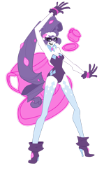 Size: 1953x3069 | Tagged: safe, artist:roboticalpaca, imported from derpibooru, radiance, rarity, equestria girls, clothes, cup, female, gloves, high heels, leotard, magic, mask, power ponies, shoes, simple background, socks, solo, teacup, telekinesis, thigh highs, transparent background