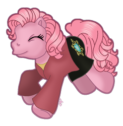 Size: 732x749 | Tagged: safe, artist:muhammad yunus, artist:tanahgrogot, imported from derpibooru, earth pony, original species, pony, my little pony tales, season 1, aelita schaeffer, clothes, code lyoko, crossover, cutie mark, eyes closed, g1, g1 to g3, g3, generation leap, happy, ponified, simple background, smiling, solo, transparent background