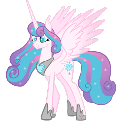 Size: 1676x1676 | Tagged: safe, artist:chelseawest, imported from derpibooru, princess flurry heart, alicorn, pony, adult, female, flowing mane, flowing tail, jewelry, older, older flurry heart, petalverse, peytral, regalia, simple background, solo, solo female, spread wings, transparent background, wings