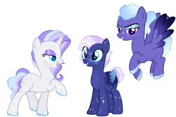 Size: 2868x1912 | Tagged: safe, artist:fcrestnymph, imported from derpibooru, oc, oc only, pegasus, pony, unicorn, female, magical lesbian spawn, mare, offspring, parent:night glider, parent:rarity, parents:rariglider, simple background, transparent background, two toned wings, wings