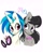 Size: 1638x2048 | Tagged: safe, artist:pineappleartz, imported from derpibooru, dj pon-3, octavia melody, vinyl scratch, earth pony, unicorn, blushing, bowtie, female, heart, lesbian, scratchtavia, shipping, simple background, vinyl scratch's glasses, vinyl's glasses, white background