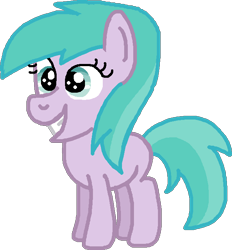 Size: 639x688 | Tagged: safe, artist:mario64, imported from derpibooru, aura (character), earth pony, pony, ponyville confidential, aura (g4), aurabetes, cute, female, filly, grin, ms paint, simple background, smiling, solo, transparent background
