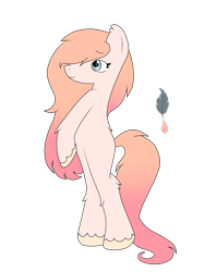 Size: 720x960 | Tagged: safe, artist:demzhi, imported from derpibooru, oc, oc only, oc:peach syrup, earth pony, pony, cutie mark, earth pony oc, simple background, solo, transparent background