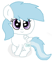 Size: 504x584 | Tagged: safe, artist:cottoncloudyfilly, imported from derpibooru, cotton cloudy, pegasus, pony, 1000 hours in ms paint, cloud, cottonbetes, cute, cutie mark, female, filly