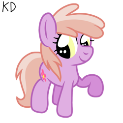 Size: 768x768 | Tagged: safe, artist:kevydraws, imported from derpibooru, rosy posy, earth pony, pony, cute, cutie mark, female, filly, flower, raised hoof, rosybetes, simple background, smiling, transparent background, vector