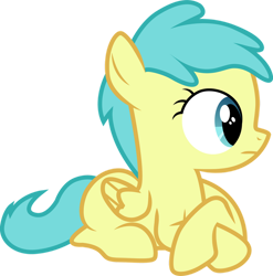 Size: 1010x1024 | Tagged: safe, artist:cloudy glow, artist:cloudyglow, imported from derpibooru, rainy feather, pegasus, pony, twilight time, .ai available, .svg available, background pony, female, filly, frown, simple background, sitting, solo, svg, transparent background, vector