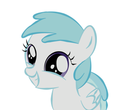 Size: 965x828 | Tagged: safe, artist:sonicrainbowdashie, imported from derpibooru, cotton cloudy, pegasus, pony, trade ya, .ai available, .svg available, early, female, filly, folded wings, grin, simple background, smiling, solo, transparent background, vector, wings