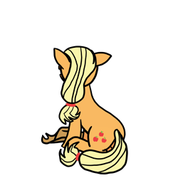 Size: 3840x3840 | Tagged: safe, artist:byteslice, imported from derpibooru, applejack, earth pony, pony, applejack's hat, cowboy hat, female, hat, looking away, mare, simple background, sitting, solo, transparent background