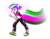 Size: 3218x2498 | Tagged: safe, artist:lincolnbrewsterfan, color edit, derpibooru exclusive, edit, editor:nc-tv, imported from derpibooru, vector edit, oc, oc:chroma zoom, equestria girls, equestria girls series, run to break free, spoiler:eqg series (season 2), .svg available, colored, converse, geode of reverse dash, glow, glowing, happy, inverted colors, looking up, not rainbow dash, ponied up, pony ears, rainbow trail, recolor, reverse dash, running, shine, shoes, simple background, singing, smiling, sparkles, speed trail, spread wings, svg, trail, transparent background, vector, wings