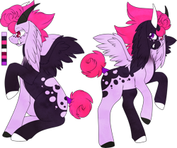 Size: 1154x969 | Tagged: safe, artist:velnyx, imported from derpibooru, oc, oc only, oc:fizzy thunder, pegasus, pony, horns, male, simple background, solo, transparent background