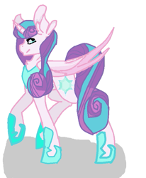 Size: 583x706 | Tagged: artist needed, safe, imported from derpibooru, princess flurry heart, alicorn, pony, base used, female, mare, older, older flurry heart, shadow, simple background, solo, white background