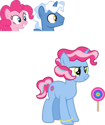 Size: 1926x2294 | Tagged: safe, artist:littlejurnalina, imported from derpibooru, pinkie pie, pokey pierce, oc, pony, unicorn, female, mare, offspring, parent:pinkie pie, parent:pokey pierce, parents:pokeypie, simple background, transparent background