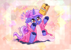 Size: 900x637 | Tagged: safe, artist:avui, imported from derpibooru, unicorn, bexi, blanket, chocomel, cute, ukponycon