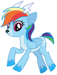 Size: 1024x1357 | Tagged: safe, artist:cloudy glow, artist:cloudyglow, artist:emeraldblast63, idw, imported from derpibooru, rainbow dash, deer, deer pony, reindeer, best gift ever, spoiler:comicholiday2015, cute, dashabetes, idw showified, looking at you, reindeer dash, reindeerified, simple background, solo, species swap, transparent background, vector