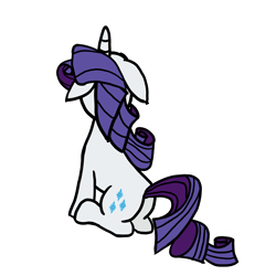 Size: 3840x3840 | Tagged: safe, artist:byteslice, imported from derpibooru, rarity, pony, unicorn, female, floppy ears, looking up, mare, simple background, sitting, solo, transparent background