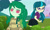 Size: 2000x1182 | Tagged: safe, artist:gmaplay, artist:ktd1993, imported from derpibooru, juniper montage, wallflower blush, equestria girls, ass, blushing, butt, female, juniblush, junibum montage, lesbian, shipping