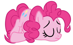 Size: 1106x685 | Tagged: safe, artist:gmaplay, imported from derpibooru, pinkie pie, earth pony, pony, mmmystery on the friendship express, ass up, balloonbutt, butt, face down ass up, simple background, solo, transparent background, unconscious