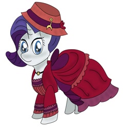 Size: 1200x1200 | Tagged: safe, artist:nine the divine, imported from derpibooru, merry, rarity, pony, unicorn, a hearth's warming tail, clothes, dress, solo