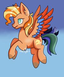 Size: 2000x2400 | Tagged: safe, artist:starlight-j, imported from derpibooru, oc, oc only, original species, bored, flying, solo