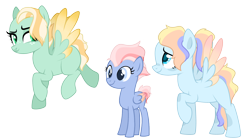 Size: 4744x2643 | Tagged: safe, artist:fcrestnymph, imported from derpibooru, oc, oc only, pegasus, pony, female, filly, magical lesbian spawn, mare, offspring, parent:fluttershy, parent:night glider, simple background, teenager, transparent background