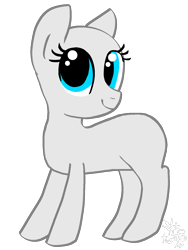 Size: 1200x1600 | Tagged: safe, artist:amgiwolf, imported from derpibooru, oc, oc only, earth pony, pony, bald, base, earth pony oc, eyelashes, looking back, simple background, smiling, solo, transparent background