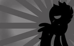 Size: 1131x707 | Tagged: safe, artist:amgiwolf, imported from derpibooru, oc, oc only, oc:viexy ams, pegasus, pony, female, looking back, mare, minimalist, modern art, pegasus oc, silhouette, solo, sunburst background, wings