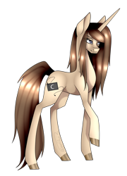 Size: 862x1200 | Tagged: safe, artist:minelvi, imported from derpibooru, oc, oc only, pony, unicorn, hoof polish, horn, raised hoof, simple background, solo, transparent background, unicorn oc