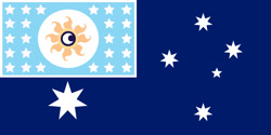 Size: 1200x600 | Tagged: safe, imported from derpibooru, princess celestia, princess luna, australia, australian flag, cutie mark, equestrian flag, flag, moon, sun