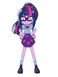 Size: 1668x2224 | Tagged: safe, artist:batipin, imported from derpibooru, sci-twi, twilight sparkle, equestria girls, female, hand on hip, looking at you, multiple variants, simple background, solo, sumashi gao, transparent background