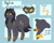 Size: 2236x1770 | Tagged: safe, artist:charlotteartz, imported from derpibooru, oc, oc only, oc:payton, earth pony, fox, fox pony, hybrid, original species, pony, female, kitsune, kitsune pony, reference sheet, solo