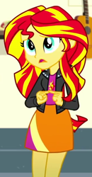 Size: 330x637 | Tagged: safe, imported from derpibooru, screencap, sunset shimmer, eqg summertime shorts, equestria girls, pet project, cropped, solo