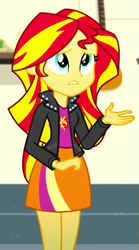 Size: 371x667 | Tagged: safe, imported from derpibooru, screencap, sunset shimmer, eqg summertime shorts, equestria girls, pet project, cropped, solo