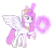 Size: 1280x1200 | Tagged: safe, artist:nnaly, imported from derpibooru, princess celestia, alicorn, pony, blank flank, jewelry, magic, magic aura, pink-mane celestia, raised hoof, regalia, simple background, solo, spread wings, transparent background, wings, young celestia, younger