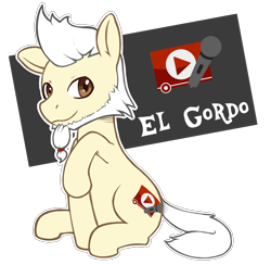 Size: 2152x2098 | Tagged: safe, artist:wild-thunder06, imported from derpibooru, oc, oc only, oc:el gordo, earth pony, pony, male, solo, stallion