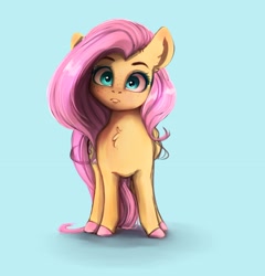 Size: 2467x2573 | Tagged: safe, artist:miokomata, imported from derpibooru, fluttershy, pegasus, pony, cute, freckles, head tilt, looking at you, shyabetes, solo