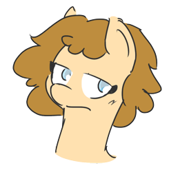 Size: 712x728 | Tagged: safe, artist:doodlegamertj, imported from derpibooru, oc, oc only, earth pony, pony, brown hair, simple background, transparent background