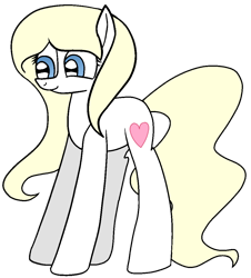 Size: 954x1056 | Tagged: safe, artist:muhammad yunus, artist:tanahgrogot, imported from derpibooru, oc, oc:aryanne, earth pony, pony, alternate hairstyle, base used, female, heart, mare, nazi, simple background, smiling, solo, transparent background