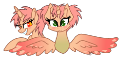 Size: 957x473 | Tagged: safe, artist:muhammad yunus, artist:tanahgrogot, imported from derpibooru, alicorn, pony, unicorn, season 2, 2018, aelita schaeffer, base used, code lyoko, diary, evil eyes, evil grin, female, grin, gritted teeth, heart, horror, implied lil miss rarity, lil miss aelita, mare, simple background, smiling, transparent background, wings, xana