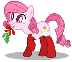 Size: 560x488 | Tagged: safe, artist:muhammad yunus, artist:tanahgrogot, imported from derpibooru, oc, oc only, oc:annisa trihapsari, earth pony, pony, base used, christmas, clothes, female, holiday, mare, simple background, socks, solo, solo female, transparent background, vector