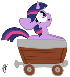 Size: 971x1070 | Tagged: safe, artist:sugarcloud12, imported from derpibooru, twilight sparkle, pony, cart, gameloft, gameloft interpretation, simple background, solo, transparent background