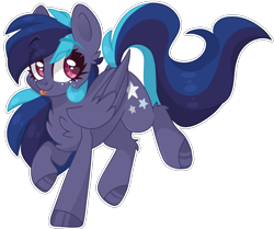 Size: 1996x1668 | Tagged: safe, artist:cinnamontee, imported from derpibooru, oc, oc only, oc:swift star, pegasus, pony, female, mare, simple background, solo, tongue out, transparent background