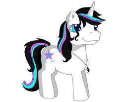 Size: 1080x887 | Tagged: safe, alternate version, artist:rxndxm.artist, imported from derpibooru, oc, oc only, oc:shooting star, pony, background removed, eyelashes, female, g3, jewelry, mare, necklace, simple background, smiling, white background