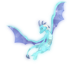Size: 4609x4024 | Tagged: safe, alternate version, artist:lincolnbrewsterfan, derpibooru exclusive, imported from derpibooru, princess ember, dragon, crystal dragon, crystalline, dragoness, eyes closed, female, flying, simple background, smiling, solo, transparent background, wings