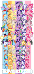 Size: 4579x9800 | Tagged: safe, artist:chub-wub, imported from derpibooru, applejack, fili-second, fluttershy, humdrum, li'l cheese, masked matter-horn, mistress marevelous, pinkie pie, radiance, rainbow dash, rarity, saddle rager, spike, twilight sparkle, zapp, alicorn, crystal pony, dragon, earth pony, pegasus, pony, seapony (g4), unicorn, magical mystery cure, my little pony: the movie, power ponies (episode), princess twilight sparkle (episode), the best night ever, the crystal empire, the cutie map, the cutie re-mark, the last problem, the return of harmony, twilight's kingdom, absurd resolution, alternate hairstyle, alternate timeline, apocalypse dash, applejack's hat, baby, baby spike, bandana, big crown thingy, captain twilight, chrysalis resistance timeline, clothes, comic book, commonity, cowboy hat, crystal war timeline, crystallized, dashstorm, discorded, dress, element of generosity, element of honesty, element of kindness, element of laughter, element of loyalty, element of magic, elements of harmony, equal cutie mark, equalized, eyes closed, eyeshadow, female, filly, filly applejack, filly fluttershy, filly pinkie pie, filly rainbow dash, filly rarity, filly twilight sparkle, freckles, gala dress, grin, hat, jacket, jackletree, jewelry, makeup, male, mane seven, mane six, mare, mask, multeity, night maid rarity, nightmare takeover timeline, older, older applejack, older fluttershy, older mane seven, older mane six, older pinkie pie, older rainbow dash, older rarity, older spike, older twilight, open mouth, pinkamena diane pie, pirate, pirate applejack, pirate hat, pirate rainbow dash, pirate rarity, power ponies, rainbow power, raised hoof, regalia, sad, seaponified, seapony pinkie pie, shirt, smiling, so much flutter, sparkle sparkle sparkle, species swap, timeline, too much pink energy is dangerous, tribal pie, tribalshy, twilight sparkle (alicorn), unicorn twilight, vine, wall of tags, wet, wet mane, younger