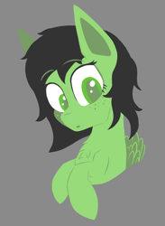 Size: 876x1194 | Tagged: safe, artist:enragement filly, imported from derpibooru, oc, oc only, oc:filly anon, pegasus, pony, female, filly, freckles, solo, surprised, theshadeflash?1??11